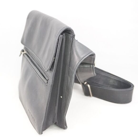 FOSSIL Black Genuine Leather Crossbody Bag - Picture 3 of 12